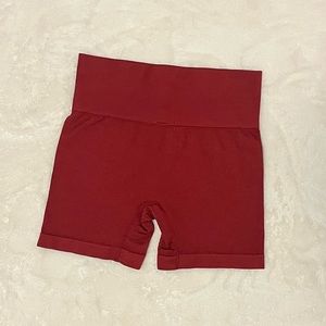 Colsie Burgundy Biker Shorts